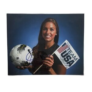 Alex morgan autographed photo